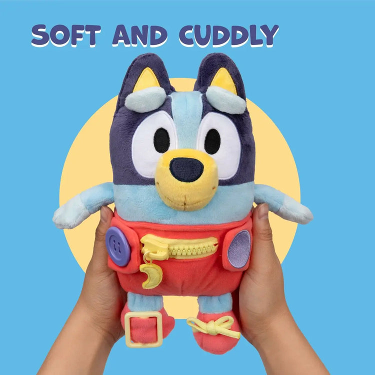 Fluffy toy Bluey Blue rouge Plastic Bluey
