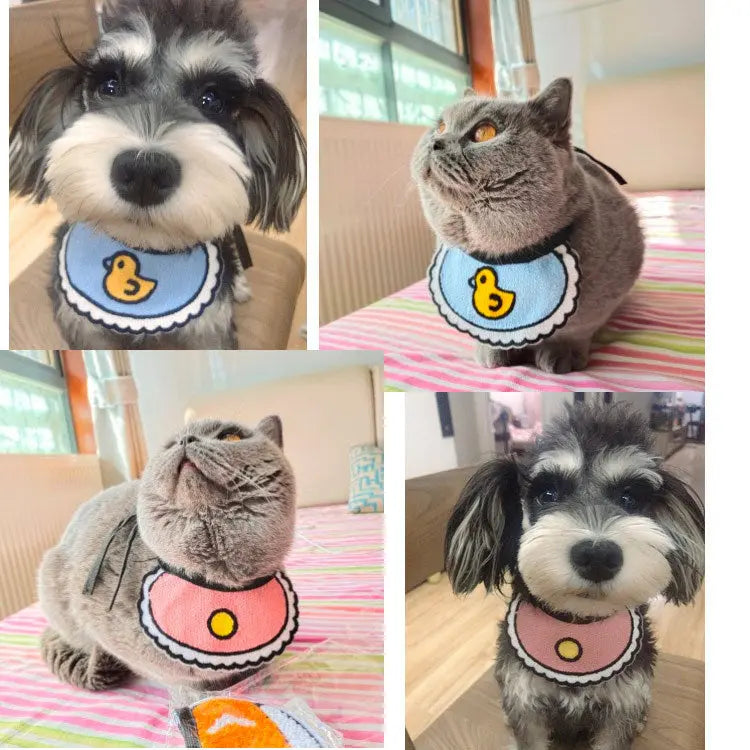 Duck bibs for dogs Woof & Meow