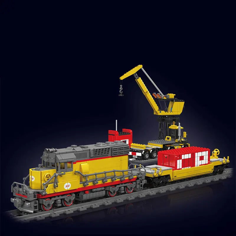 EMD SD40 Freight Train With Crane 1169pcs MySite
