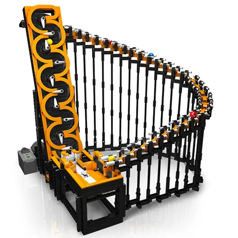 Motorised GBC Harp Track Marble Run 1508pcs RBrickstem®
