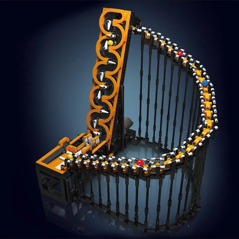 Motorised GBC Harp Track Marble Run 1508pcs RBrickstem®