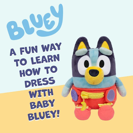 Fluffy toy Bluey Blue rouge Plastic Bluey