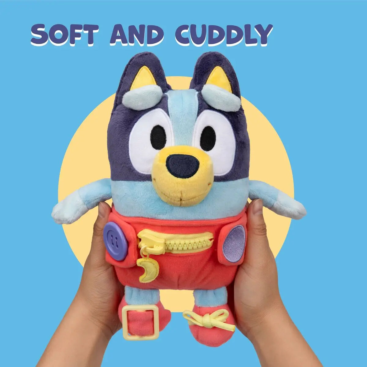 Fluffy toy Bluey Blue rouge Plastic Bluey