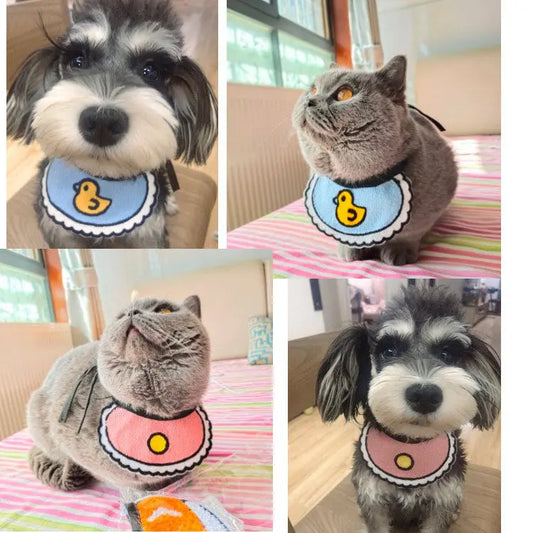 Duck bibs for dogs Woof & Meow