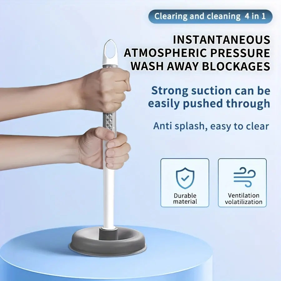 4-in-1 Wall-Mounted Toilet Brush Set-3