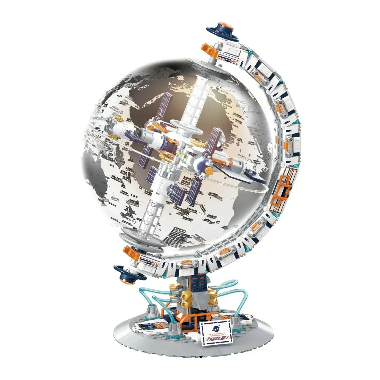 3d WORLD GLOBE 651Pcs RBrickstem®