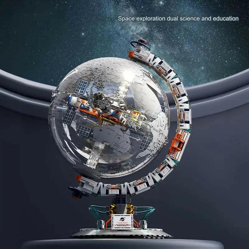 3d WORLD GLOBE 651Pcs RBrickstem®