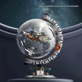 RBrickstem 3D world globe building kit space exploration toy with detailed spacecraft and educational design
