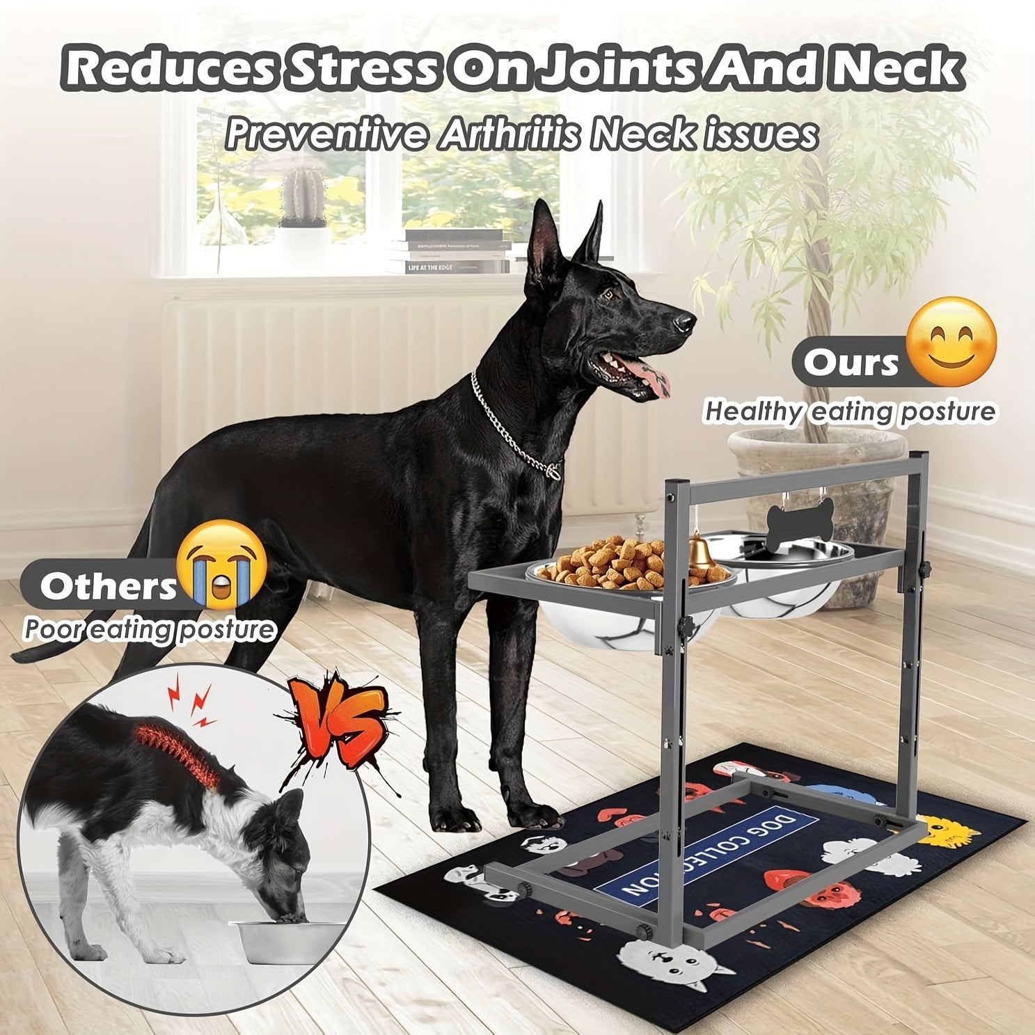 Elevated Dog Bowls for Large Dogs TM