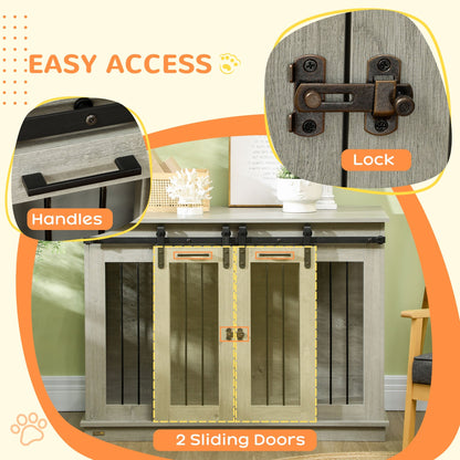Dog Crate Furniture for Large Dogs, Double Dog Cage for Small Dogs AOSOM