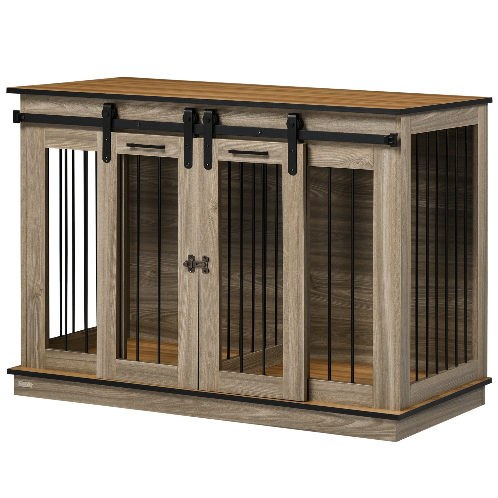 Dog Crate Furniture for Large Dogs, Double Dog Cage for Small Dogs AOSOM