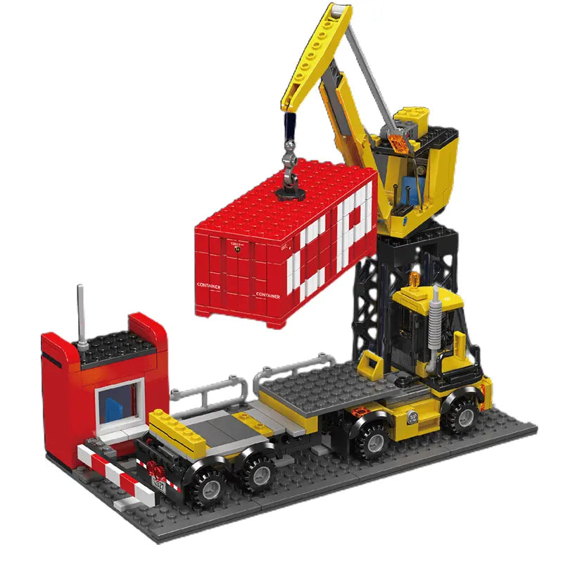 EMD SD40 Freight Train With Crane 1169pcs MySite