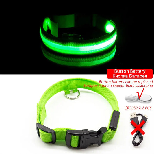 Led Dog Collar Anti-Lost For Dogs OBA