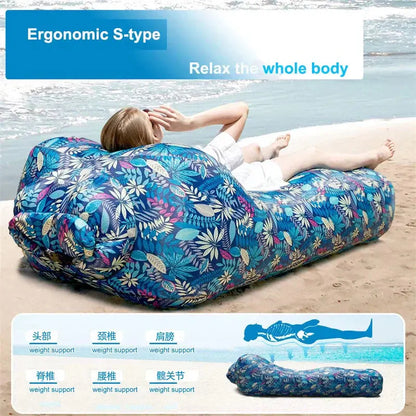 Portable Inflatable Sofa Bed - Outdoor Lazy Chair, Waterproof Lounger-2