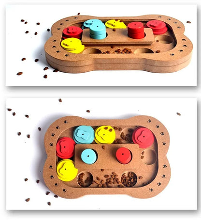 Wooden Puzzle Toy for Dogs Cashymart