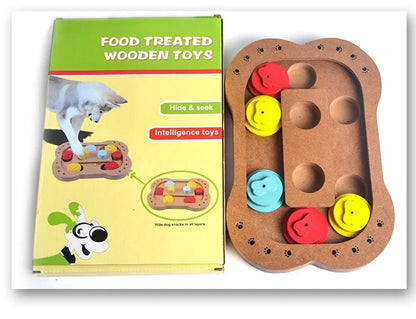 Wooden Puzzle Toy for Dogs Cashymart