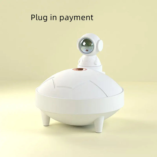 Vit astronaut lampa luftfuktare med unik design från Dropshipman för hemmet