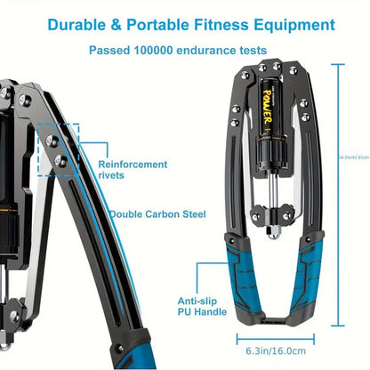 1pc Adjustable Arm Exerciser Chest Expander(Blue) TM