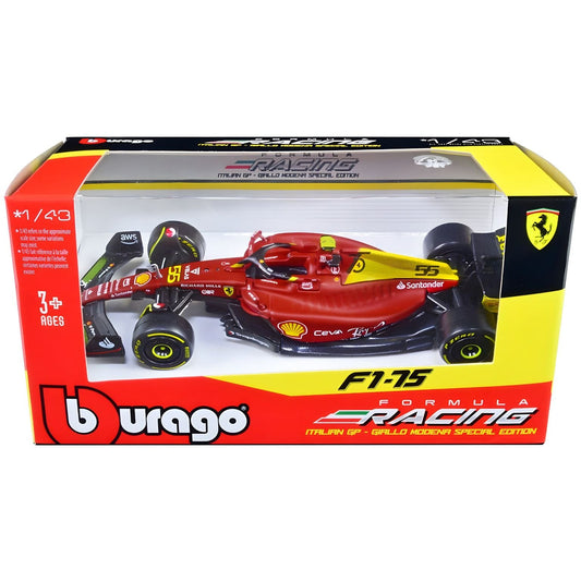 Ferrari F1-75 #55 Carlos Sainz "Giallo Modena" (2022) Bburago