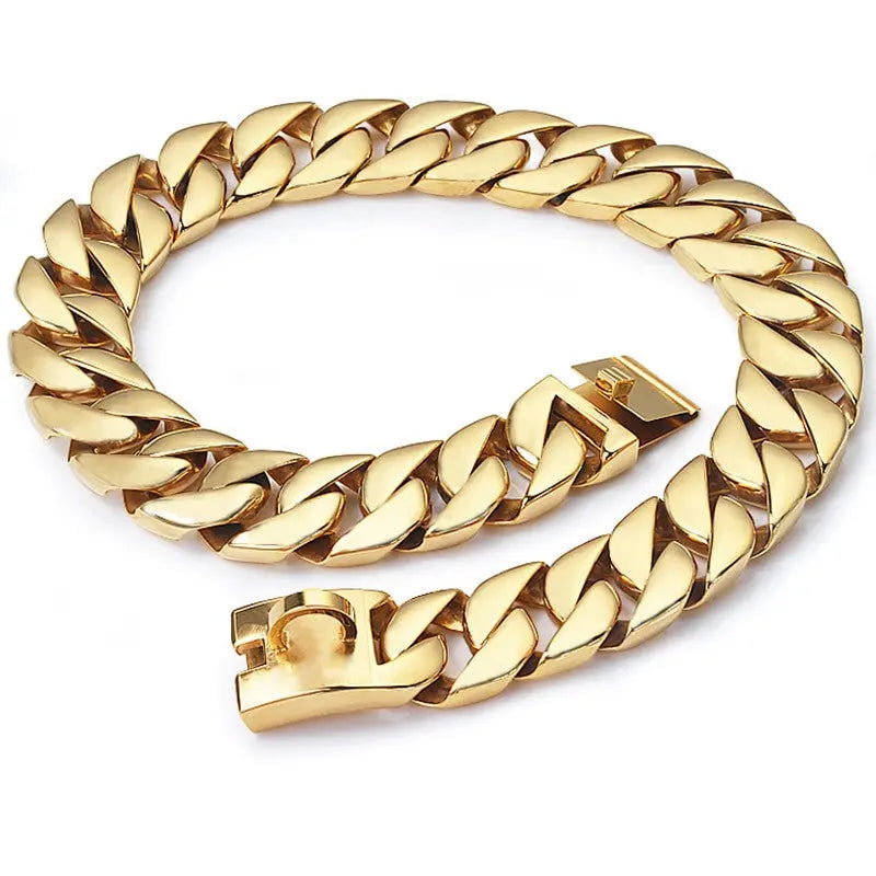 Cuban Chain Dogs Collar HemBarnHusdjur