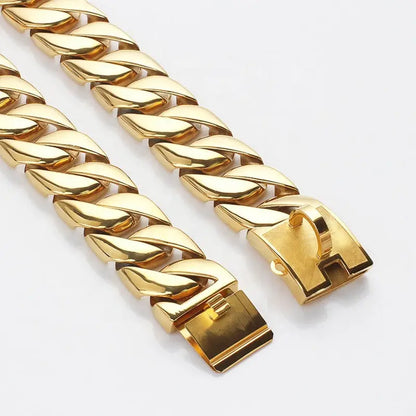 Cuban Chain Dogs Collar HemBarnHusdjur