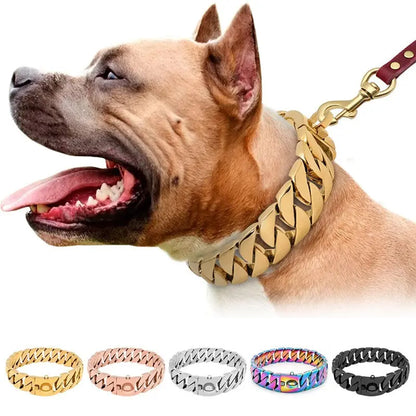 Cuban Chain Dogs Collar HemBarnHusdjur