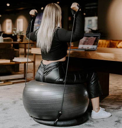 Pilates ball with Resistance Bands Swedish Posture