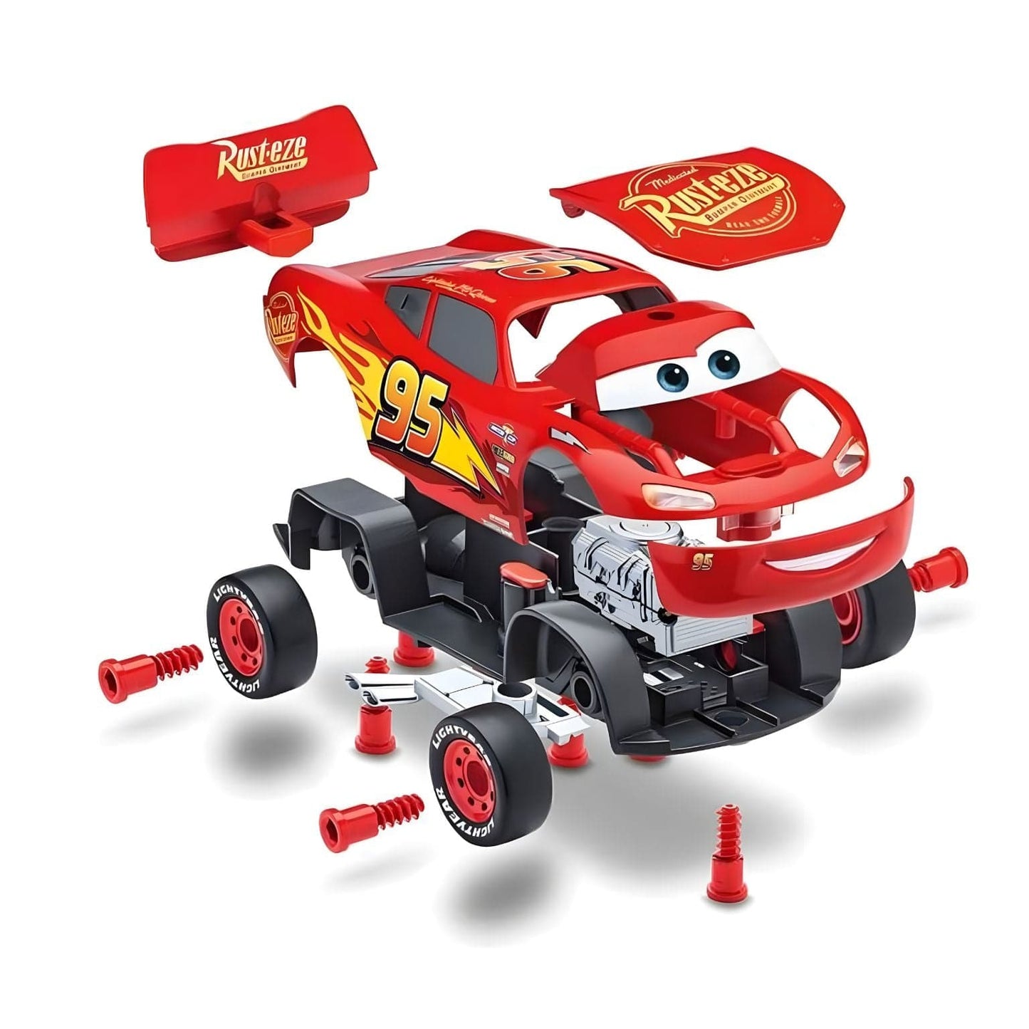 Kit construção Lightning McQueen com luz e som Cars