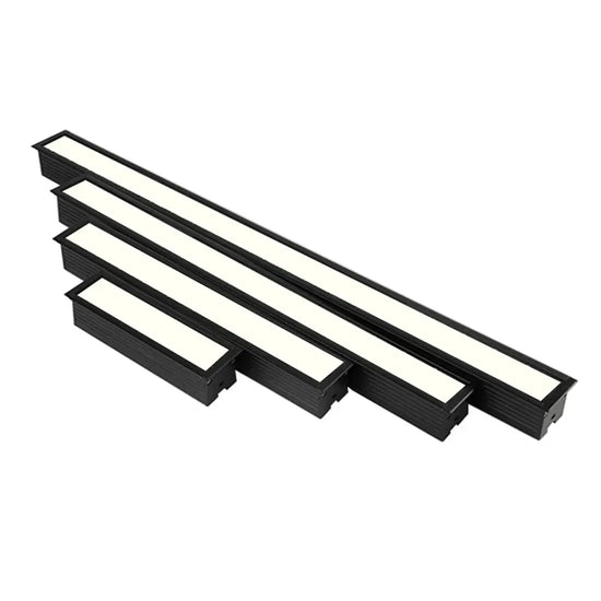 OBA modern LED ceiling light 40W with black rectangular wall light fixtures in varying sizes