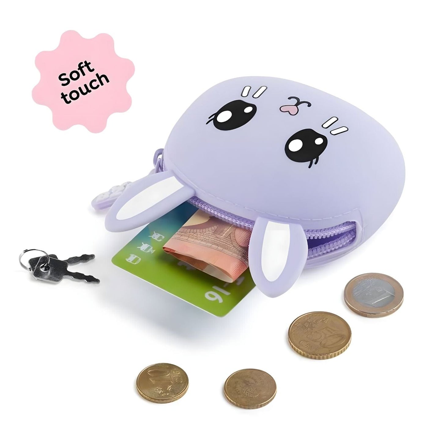 Porta Moedas silicone Coelho Brincatoys