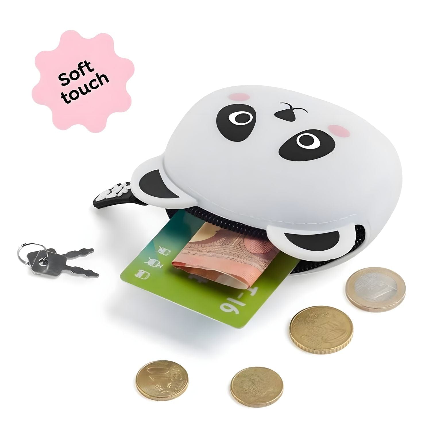 Porta Moedas silicone Panda Brincatoys