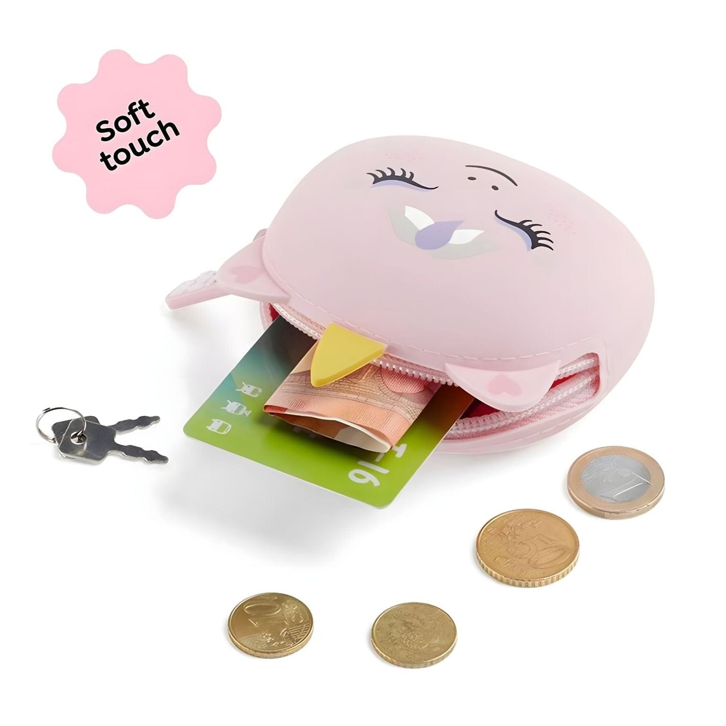 Porta Moedas silicone Unicórnio Brincatoys