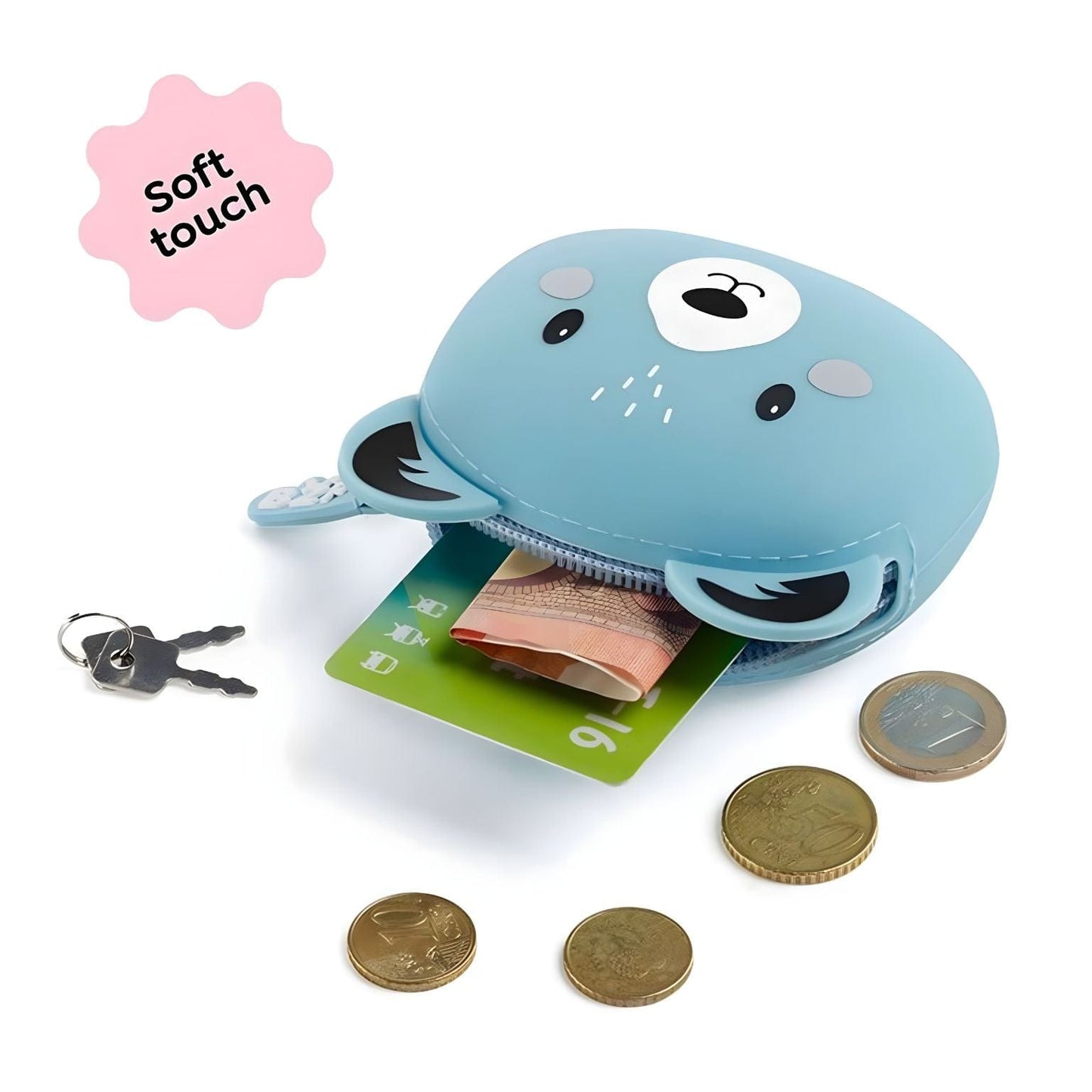 Porta Moedas silicone Urso Brincatoys