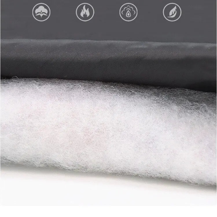 Thick Dog Coat Clothes Reflective Dogs Harness Clothes Vest Waterproof Pet Clothing With Fur Collar Large Dogs Jacket Outfit Vimost Shop