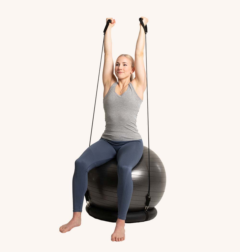 Pilates ball with Resistance Bands Swedish Posture