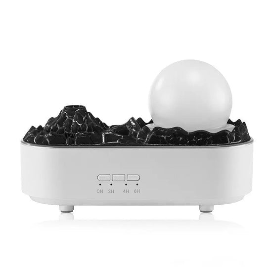 Modern volcano luftfuktare hem med timerfunktion och elegant design för bättre inomhusluft